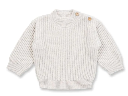 Sense Organics knitted sweater oatmeal