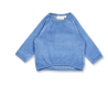 Sense Organics velvet sweater steel blue