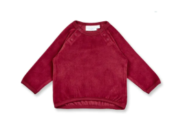 Sense Organics velourse babytrui tibetaans rood
