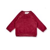 Sense Organics velvet sweater tibetan red