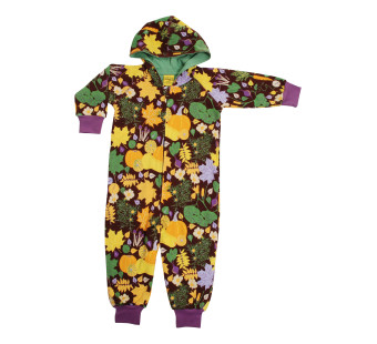 Duns Sweden onesie brown with fall flowers