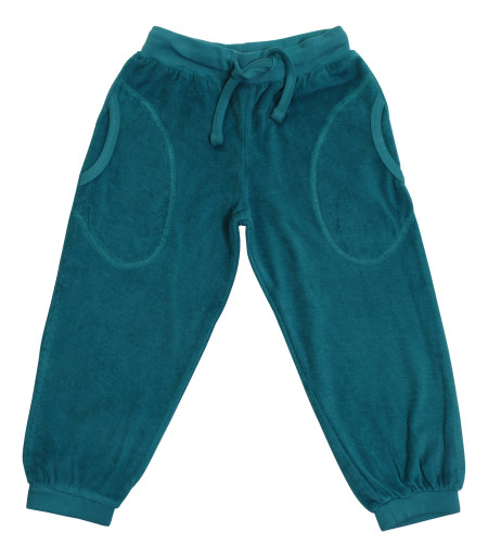 Duns Sweden terry long pants dusty turquoise