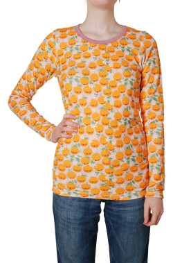 Duns Sweden velvet ladies shirt oranges pink