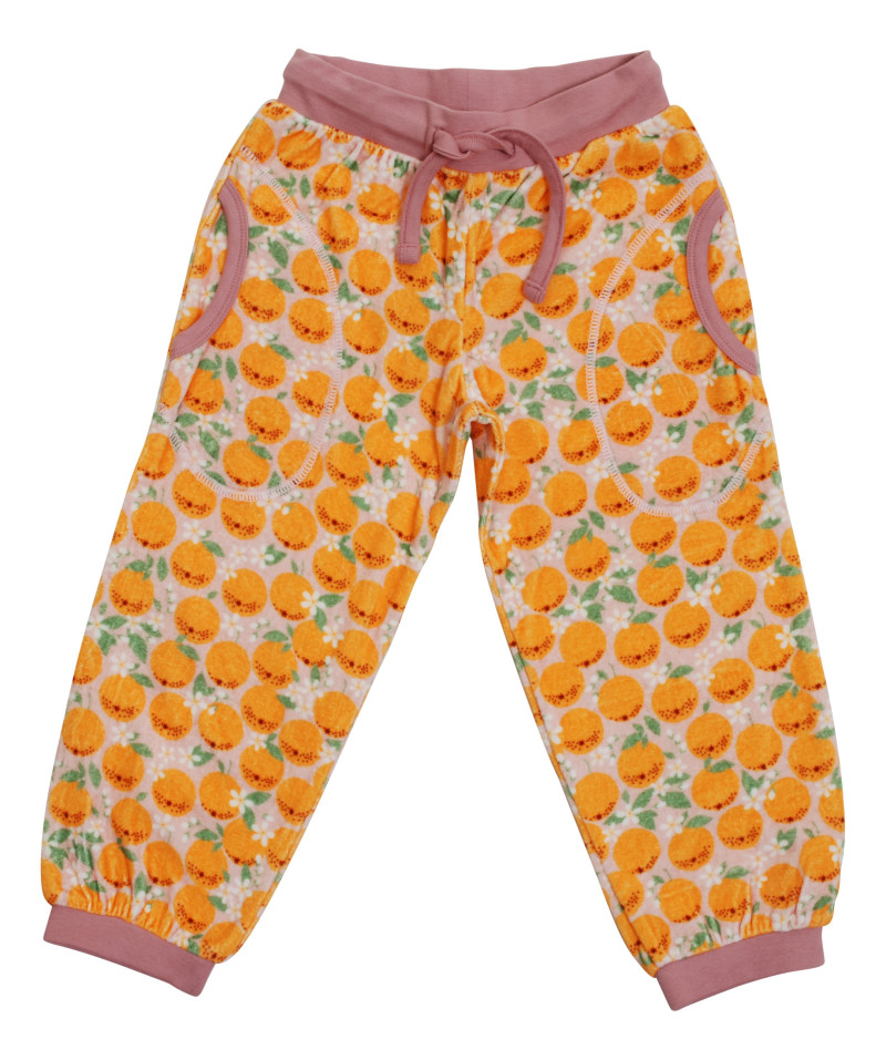 Duns velvet  pants oranges pink