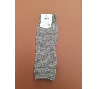 Hirsch natur woolen leg warmers grey