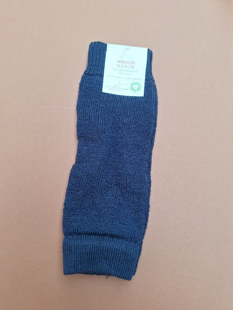 Hirsch natur wollen beenwarmers grijs