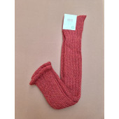 Hirsch natur woolen leg warmers red