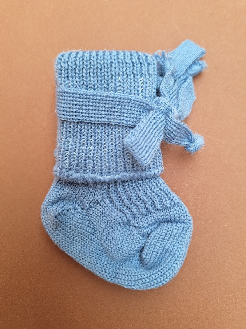 Hirsch Natur woolen newborn socks pink