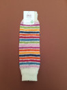 Hirsch natur woolen leg warmers rainbow blue