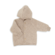 Engel Natur woolfleece jacket with hood  Sand Melange