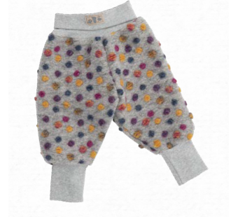 Lilano gekookte wollen broek grijs met stippen (340907) Lilano gekookte wollen broek grijs met stippen (340907)