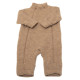 Joha merino woolfleece jumpsuit beige with zippers