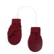 Joha mittens with thumb bordeaux 100% wool