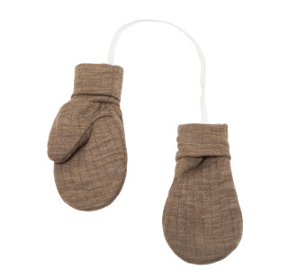 Joha mittens with thumb beige 100% wool