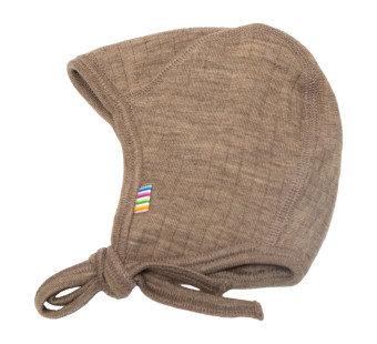 Joha merino woolen bonnet beige (96140)