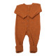 Joha jumpsuit met omslag 100% merinowol roest oranje   (56140)