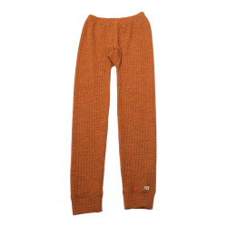 Joha wollen broek met ribstructuur roest oranje (26340)