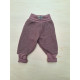 Lilano gebreide wollen broek met boord mauve (776211)