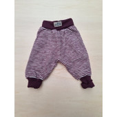Lilano brushed woolen pants grey striped