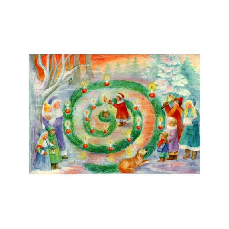 Advent calendar small Dorothea Schmidt adventsgartlein