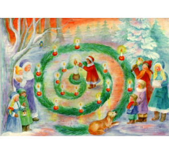 Advent calendar small Dorothea Schmidt adventsgartlein