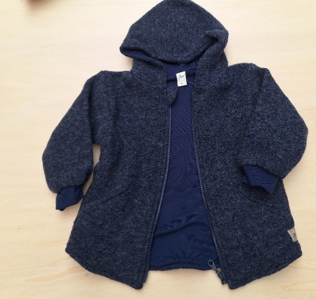 Lilano boiled woolen jacket navy