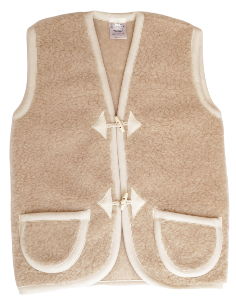 We are woven bodywarmer cappuchino (volwassen)