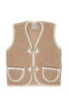 We are woven wollen bodywarmer flate white (kind)