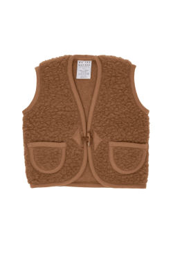 We are woven wollen bodywarmer cappuchino (kind)