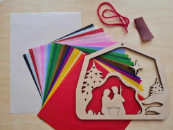 Kleine Knoest advent raamhanger maakpakket