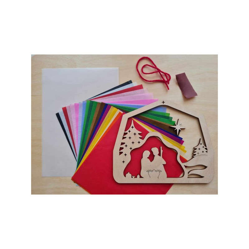 Kleine Knoest Sinterklaas raamhanger maakpakket