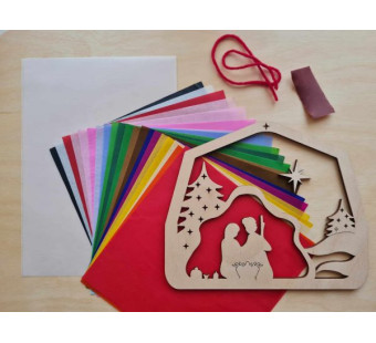 Kleine Knoest advent raamhanger maakpakket