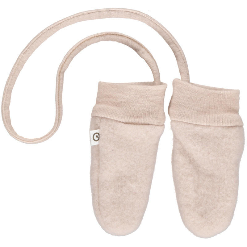 Muesli wool fleece mittens night blue