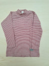 Lilano wool slik longsleeve with collar  grey striped