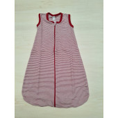 Lilano woolsilk sleeping bag witharms and feet red striped