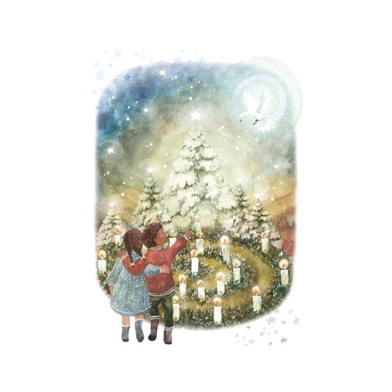 Postkaart Christmas Joy - Bijdehansje