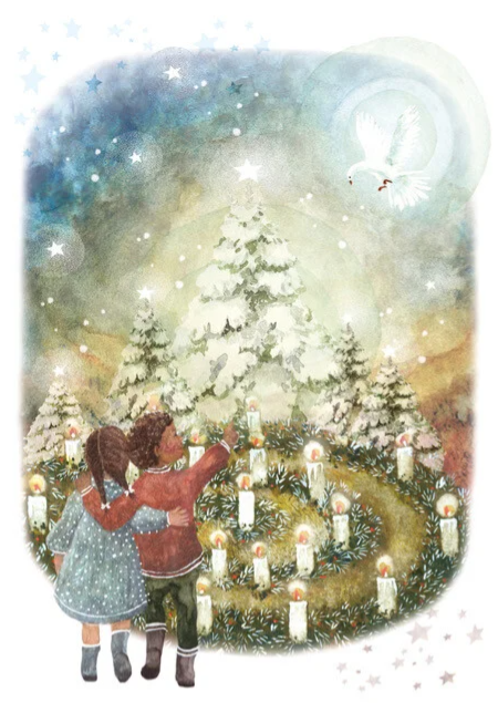 Postkaart Christmas Joy - Bijdehansje