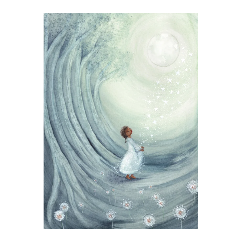 Postal card Advent - Bijdehansje