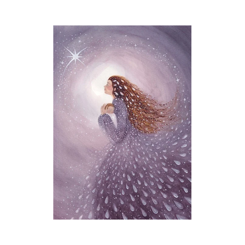 Postkaart Advent - Bijdehansje