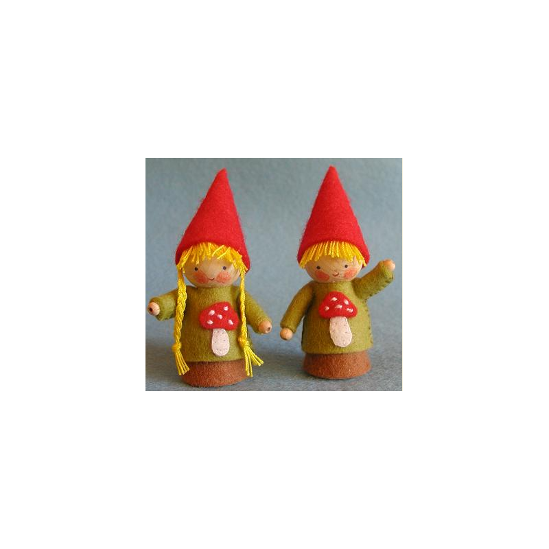 Twee kleine kaboutertjes herfst (Atelier Pippilotta)