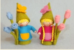 Twee kleine kaboutertjes zomer (Atelier Pippilotta)