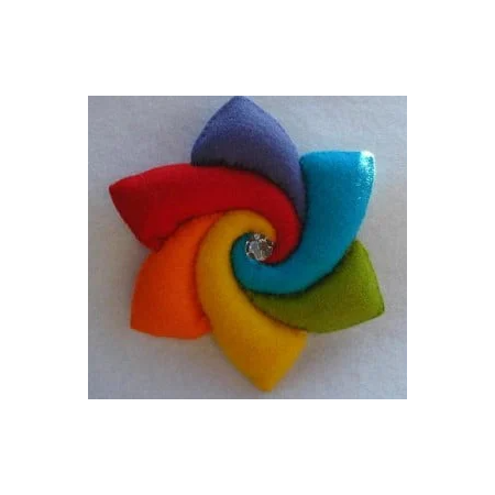 Regenboog bloem  (Atelier Pippilotta)