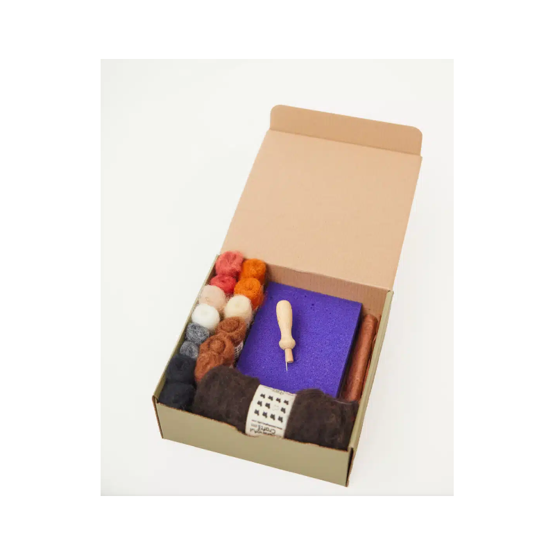 De witte Engel naaldvilt set bodieren