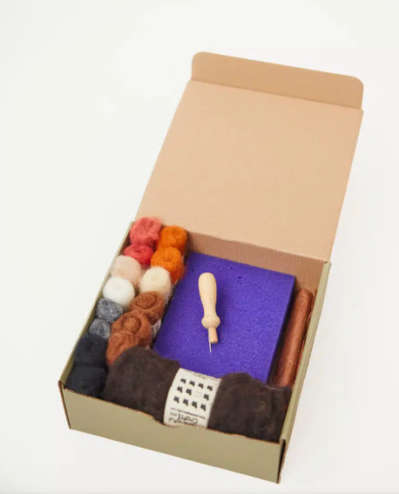 De witte Engel naaldvilt set bodieren