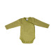 Cosilana long sleeved wrap-around body 70% wool 30% silk green (71063)
