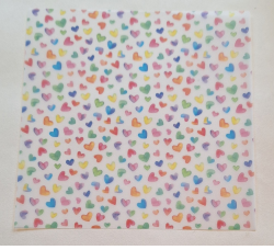 Transparant paper 15cm*15cm 50 sheets pastel shades