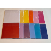Transparanten papier 33 blaadjes uni kleur aurelio ster KLEIN