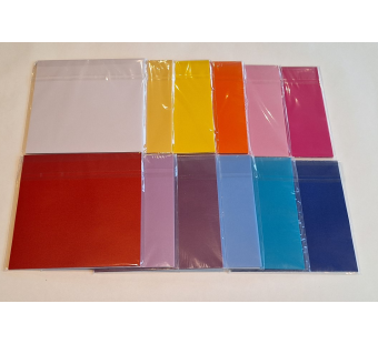 Transparanten papier 33 blaadjes uni kleur aurelio ster KLEIN