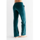 Leela cotton velvet pants pine green