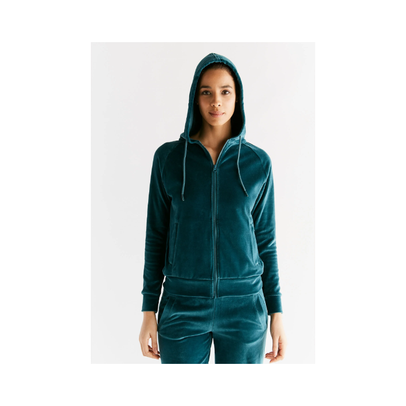 Leela cotton velourse vest tabasco